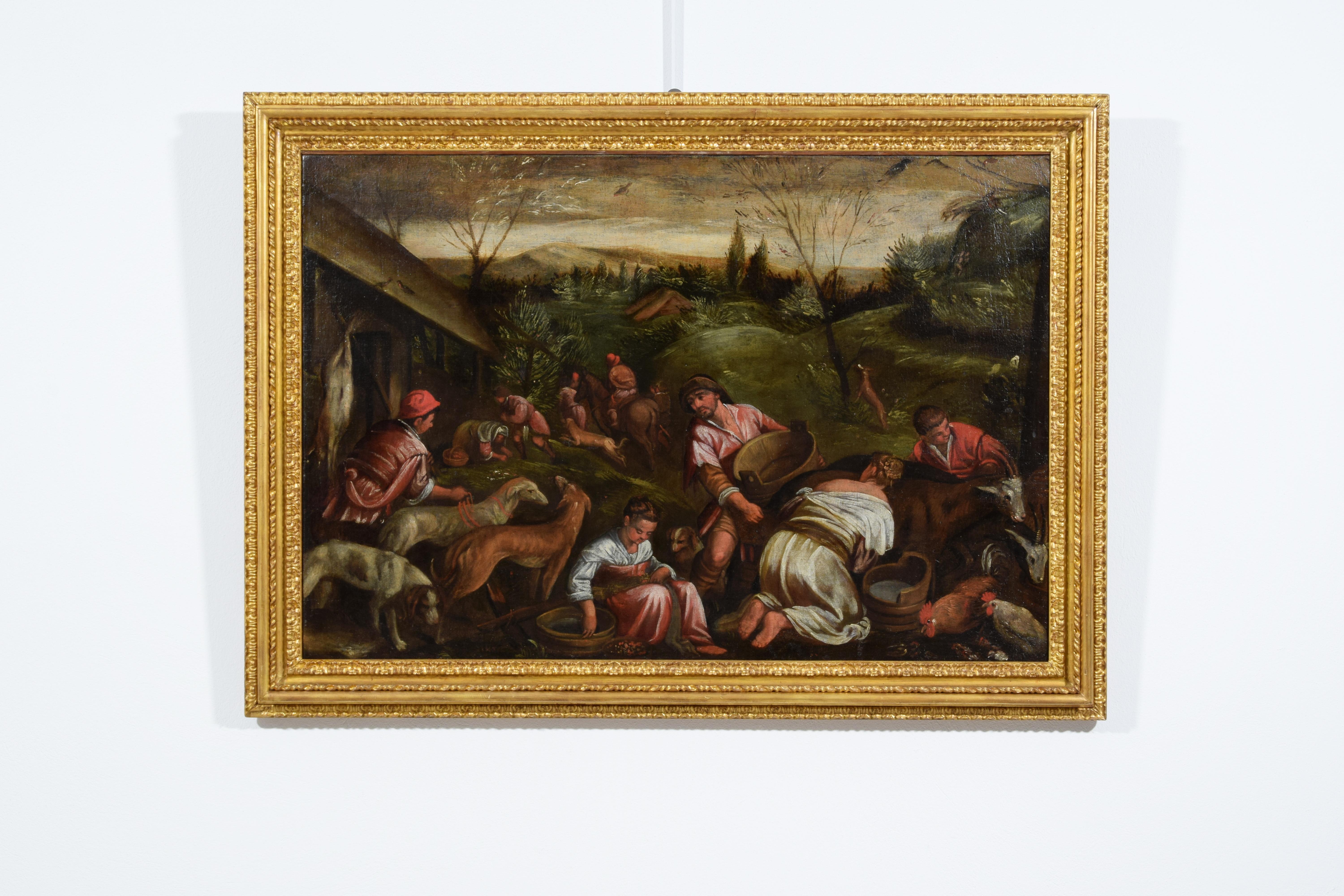 XVIIe siècle, Peinture italienne Allégorie du suiveur de printemps de Jacopo Bassano en vente 11