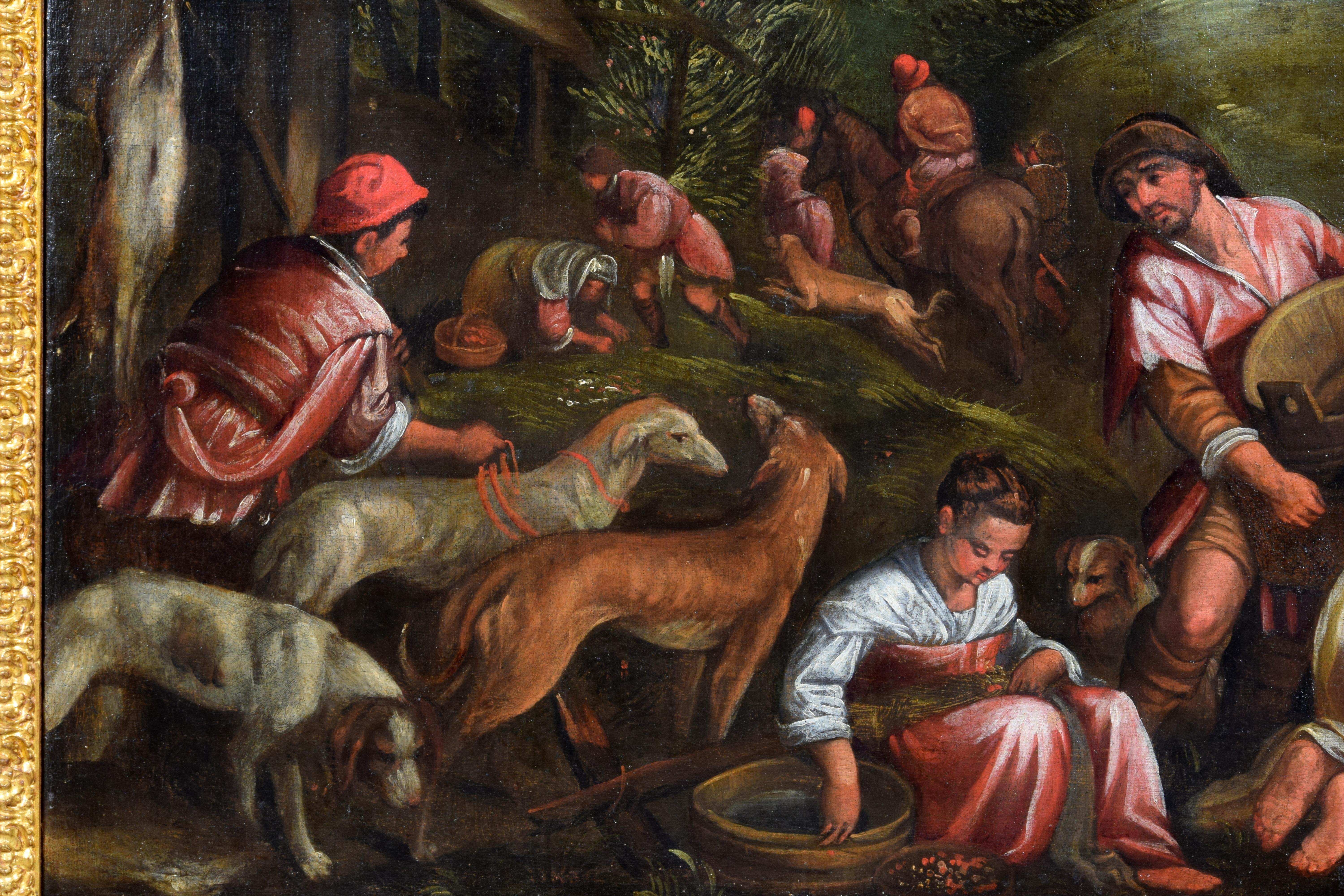 17th Century, Italian painting Allegory of the Spring Follower of Jacopo Bassano For Sale 3