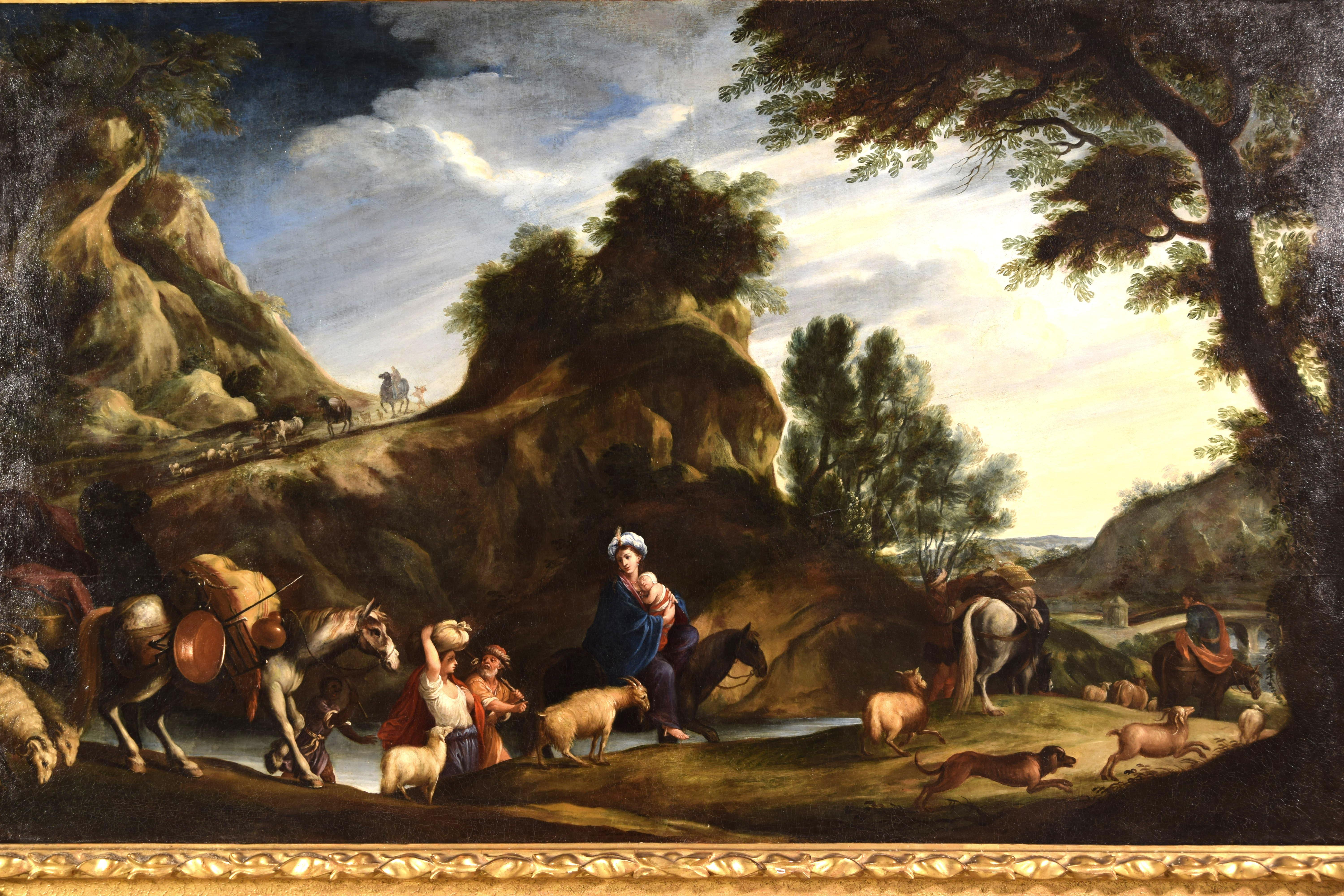 Dipinto italiano del XVII secolo di Pier Francesco Cittadini, Giacobbe e la sua famiglia in vendita 4