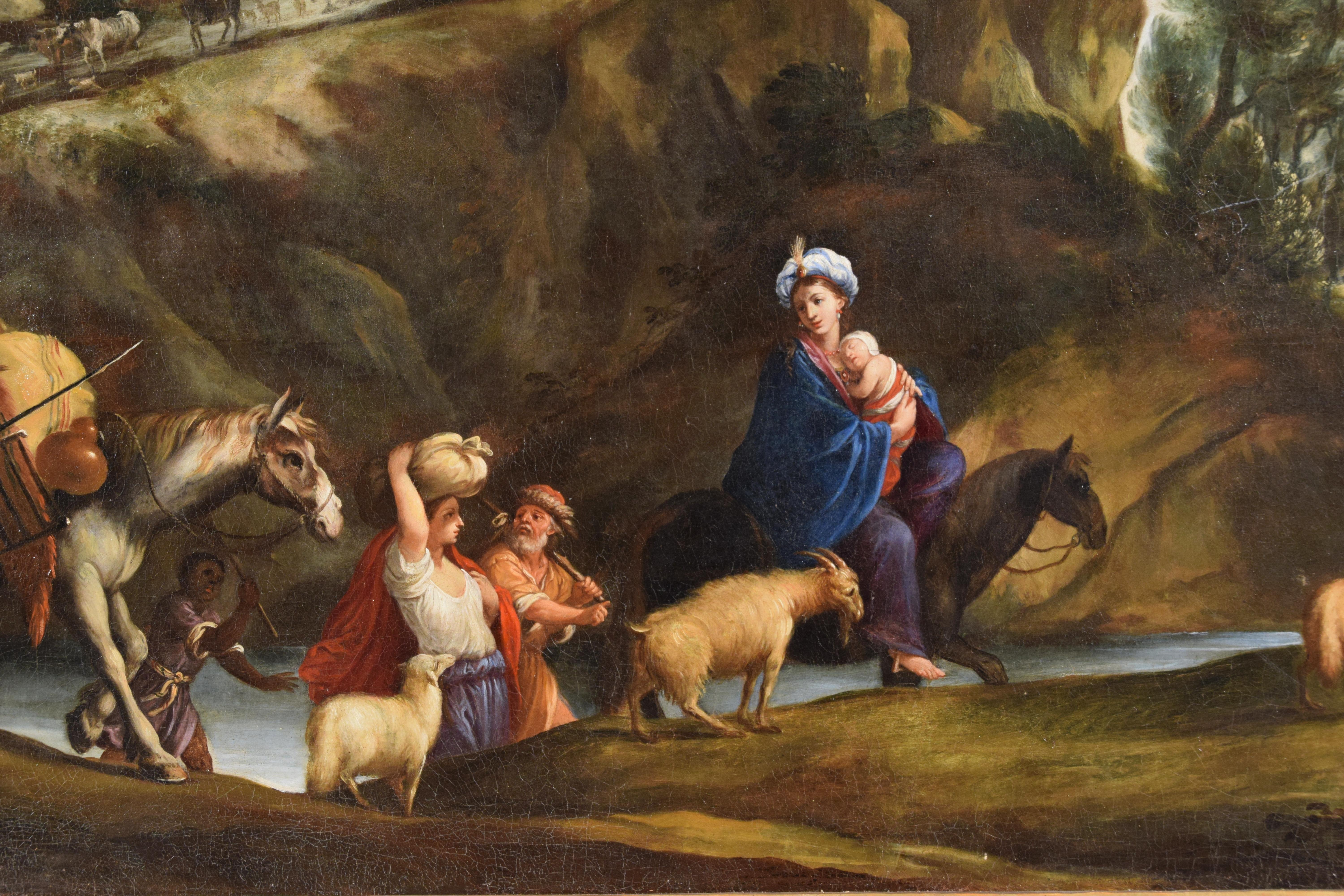 Dipinto italiano del XVII secolo di Pier Francesco Cittadini, Giacobbe e la sua famiglia in vendita 5