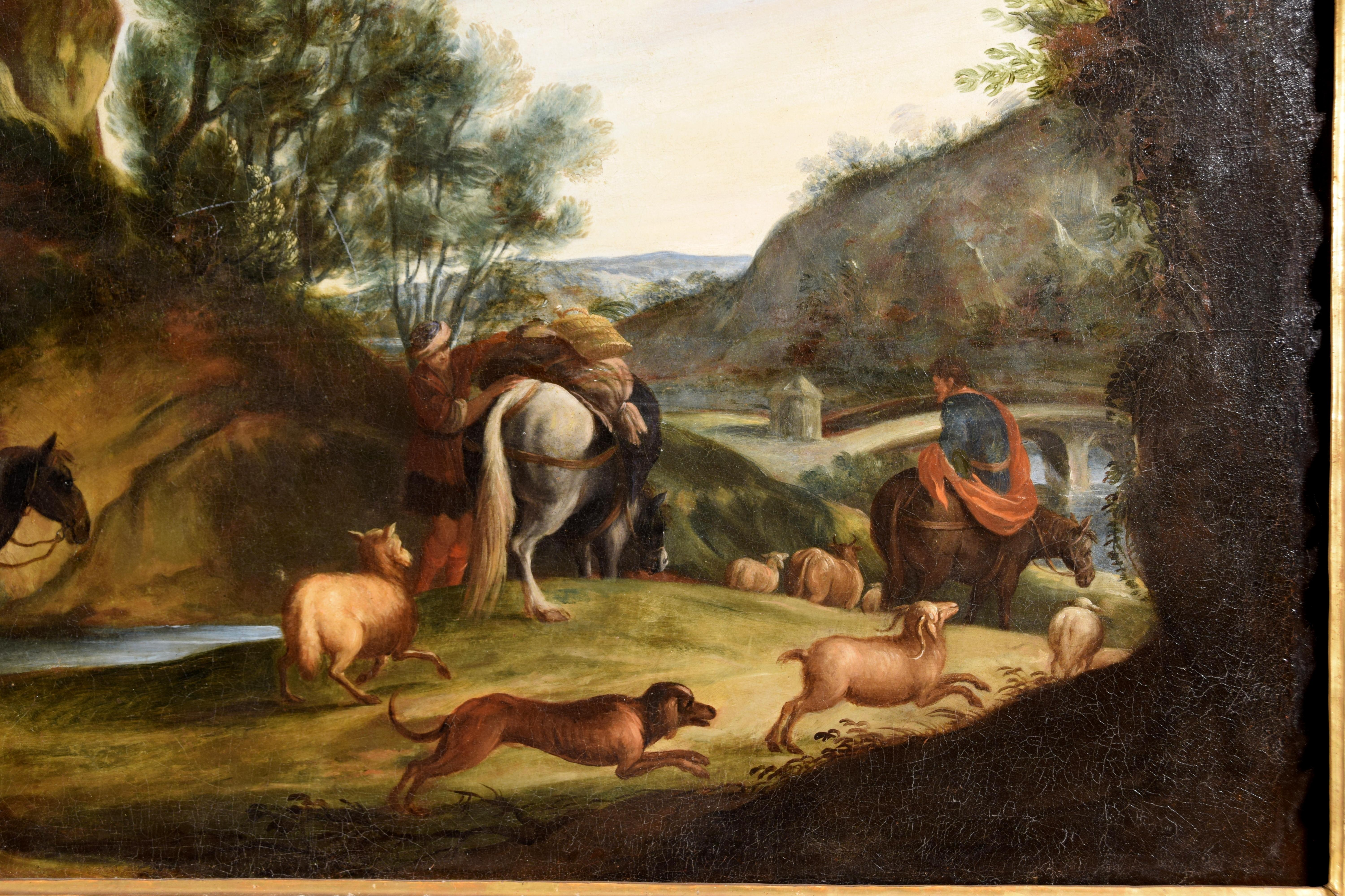 Dipinto italiano del XVII secolo di Pier Francesco Cittadini, Giacobbe e la sua famiglia in vendita 6