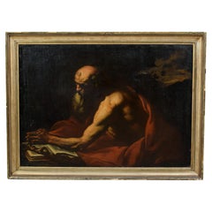 17th century, Italian Painting depict Saint Jerome by Hendrick Van Somer