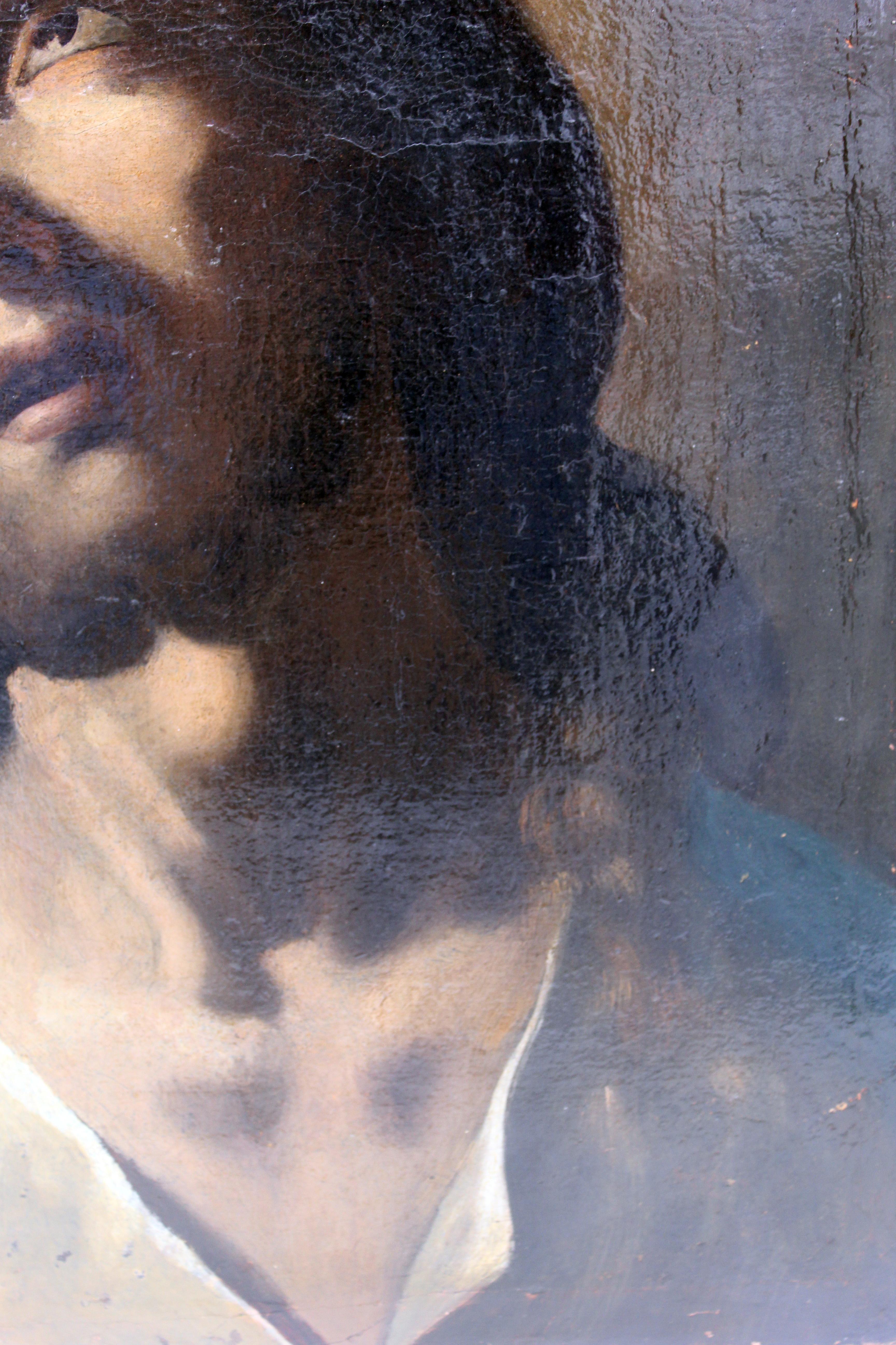 Barocco Pittura italiana del XVII secolo Olio su tela Seguace di Guido Reni Bolognese in vendita