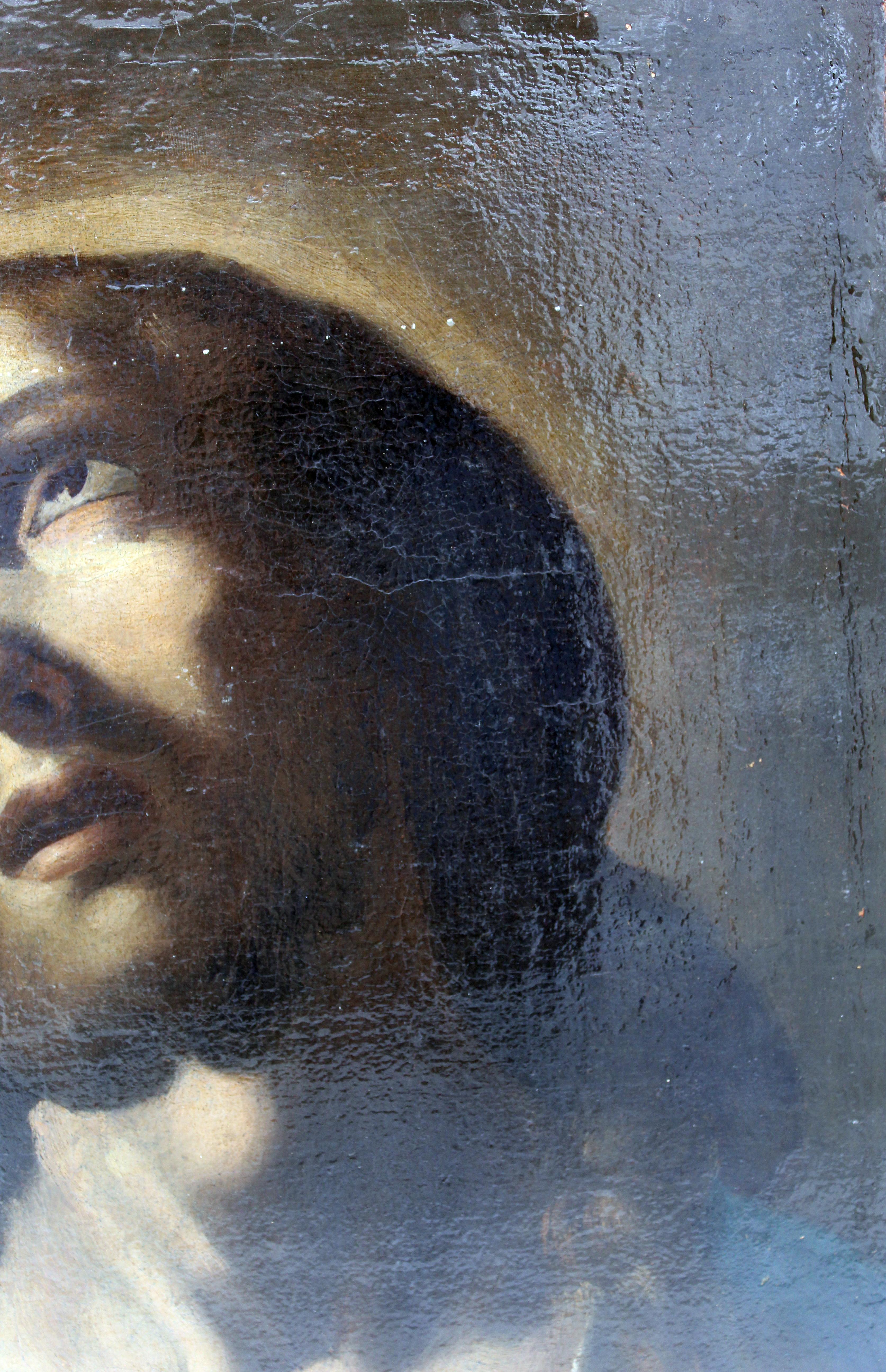 Italiano Pittura italiana del XVII secolo Olio su tela Seguace di Guido Reni Bolognese in vendita