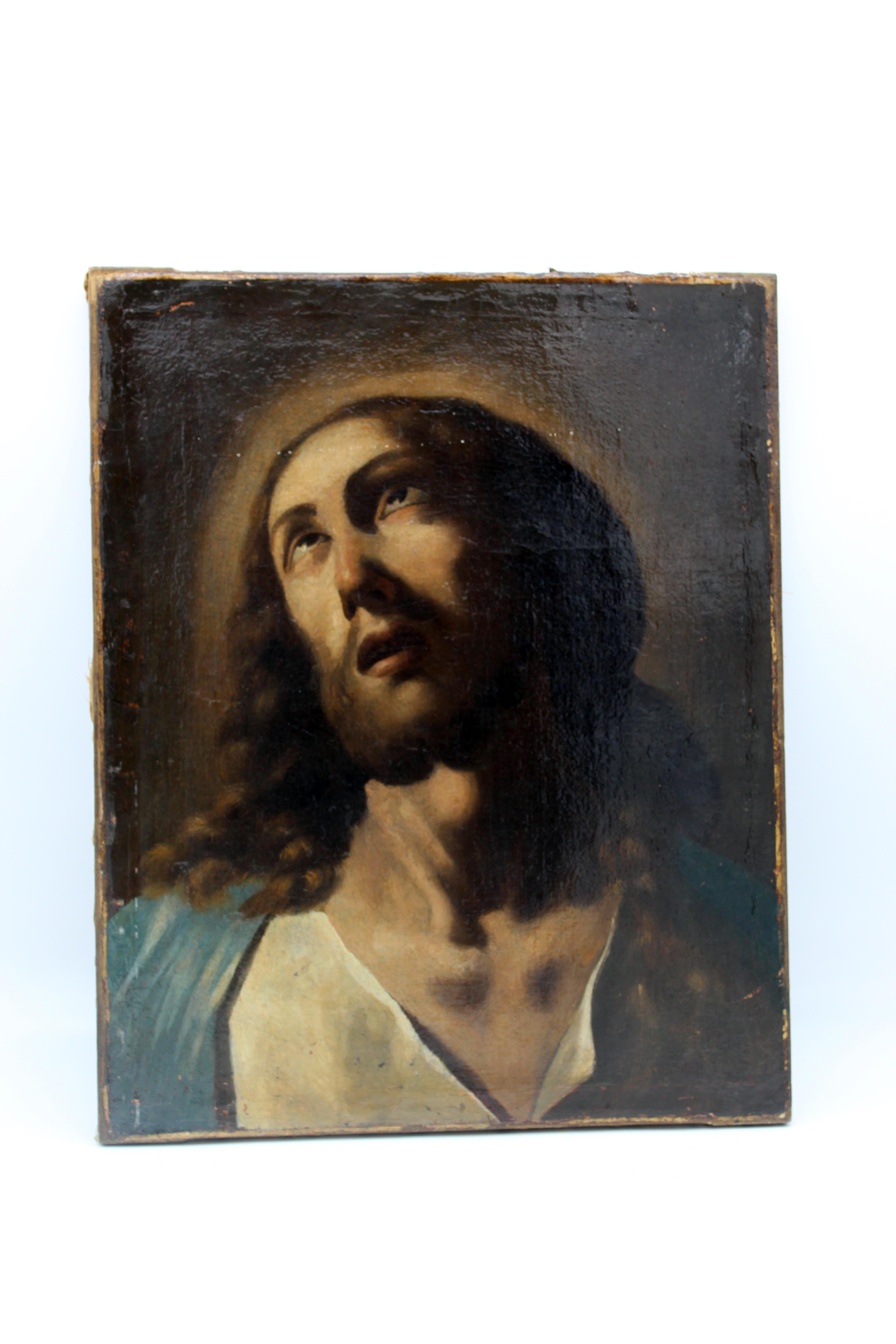 Pittura italiana del XVII secolo Olio su tela Seguace di Guido Reni Bolognese in vendita 1