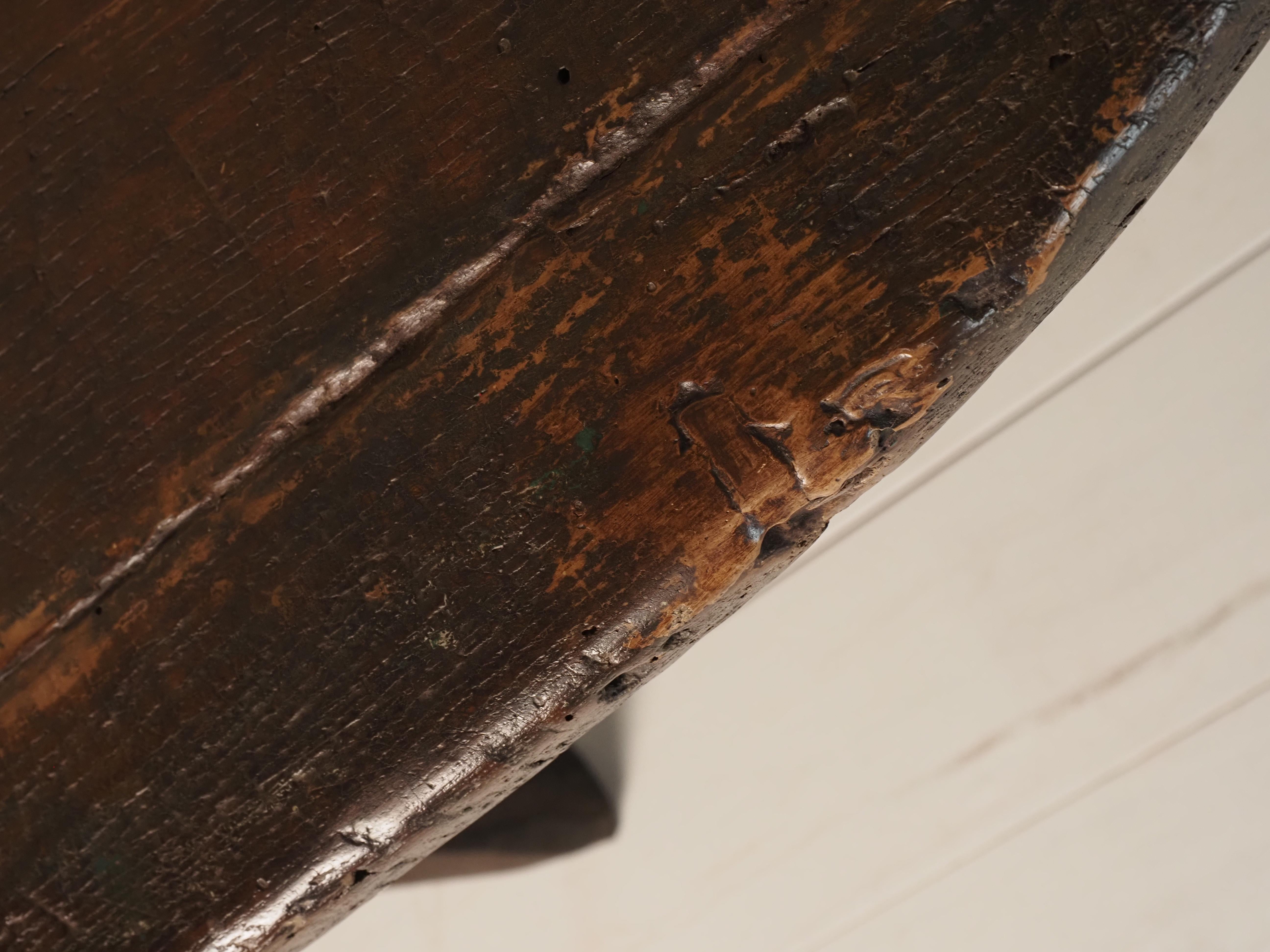17th Century Italian pair of demi lunes - center table 1