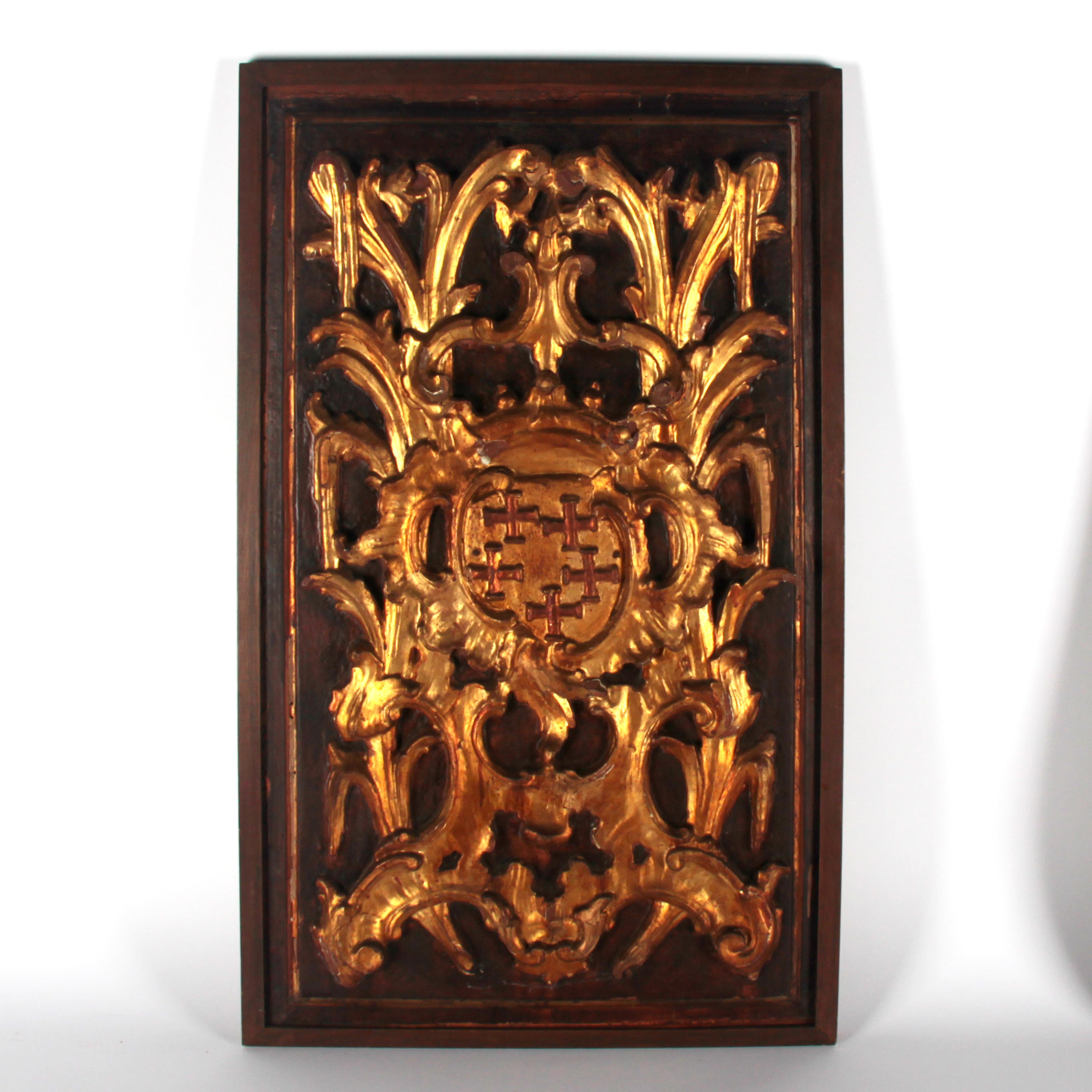 Carved 17th Century Italian Panels For Sale