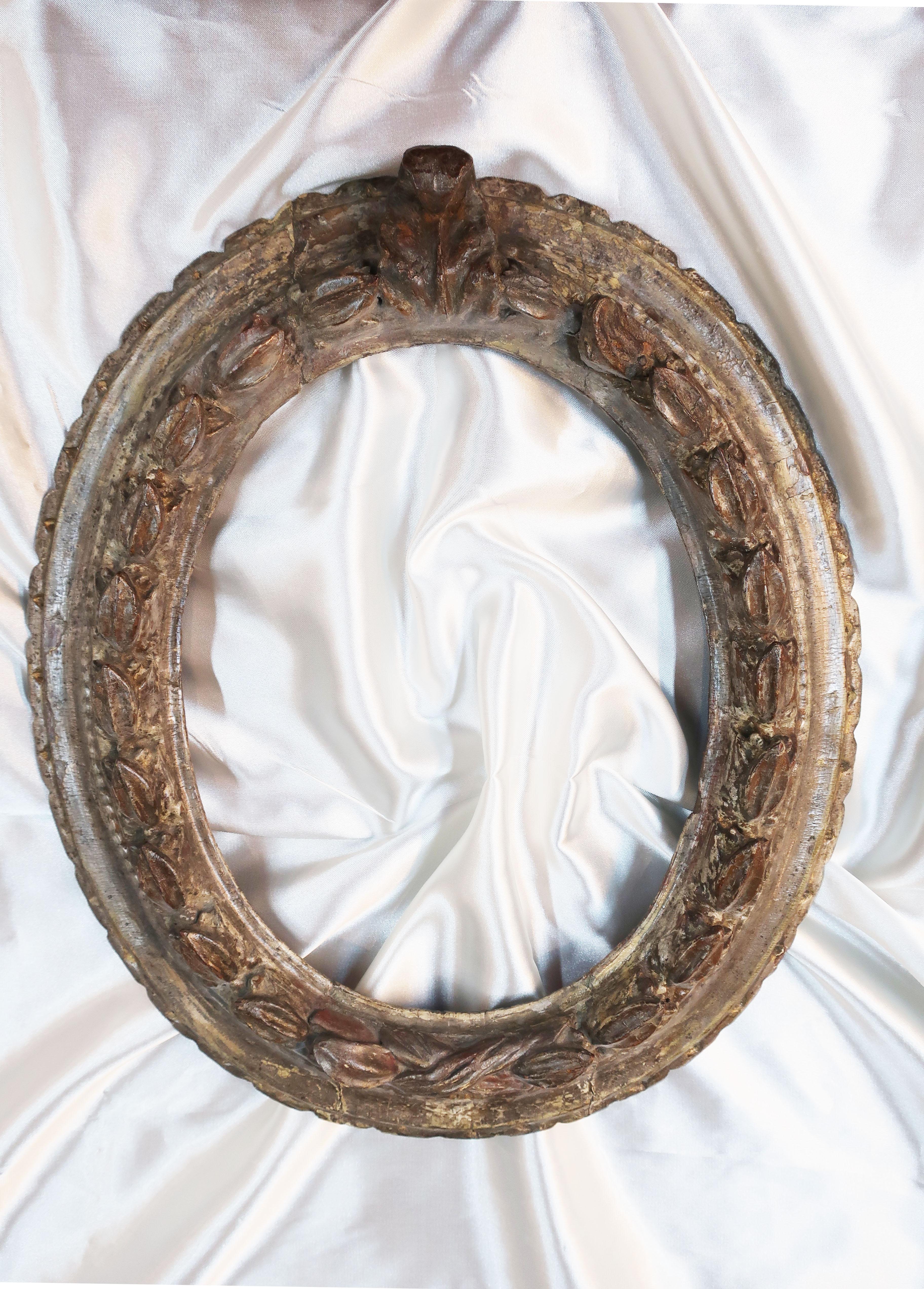 19th Century Oxidized silver frame in Neoclassical style For Sale 9