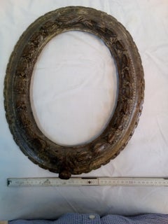 19th Century Oxidized silver frame in Neoclassical style