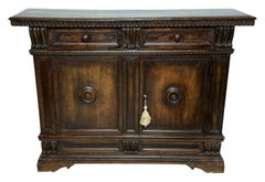 17th Century Italian Renaissance Style Walnut Credenza