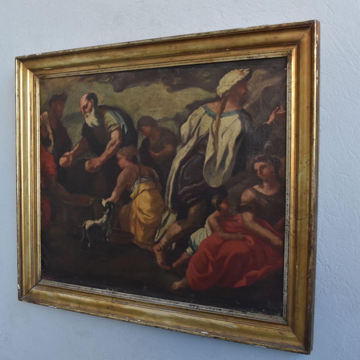 huile sur toile du XVIIe siècle représentant le 