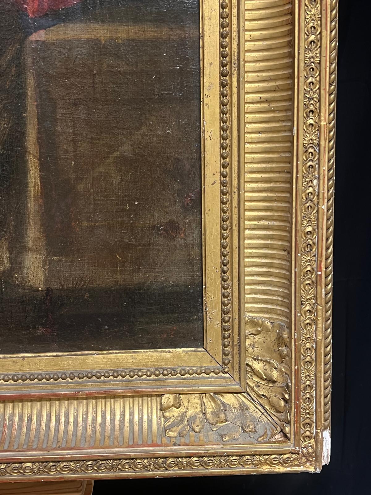 Peinture baroque du 17e siècle Madonna & Child Attendant Angels Offering Gifts en vente 6