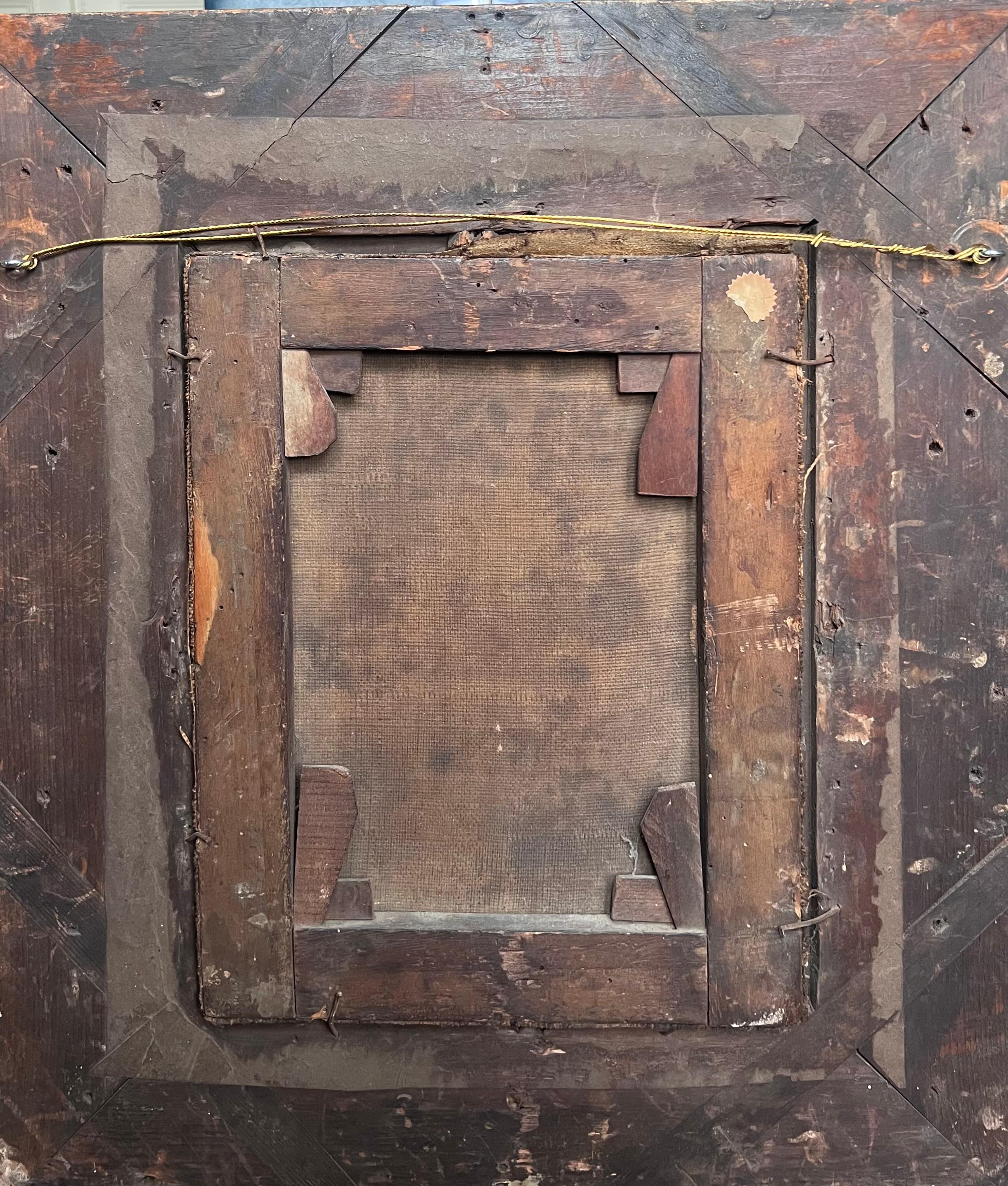 Madonna & Child mit himmlischen Cherubinen Feines Altmeister-Öl aus dem 17. im Angebot 3