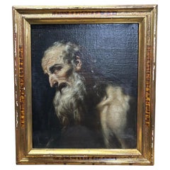 siglo XVII  ESCUELA ITALIANA "RETRATO SAN JERÓNIMO"  Escuela José de Ribera
