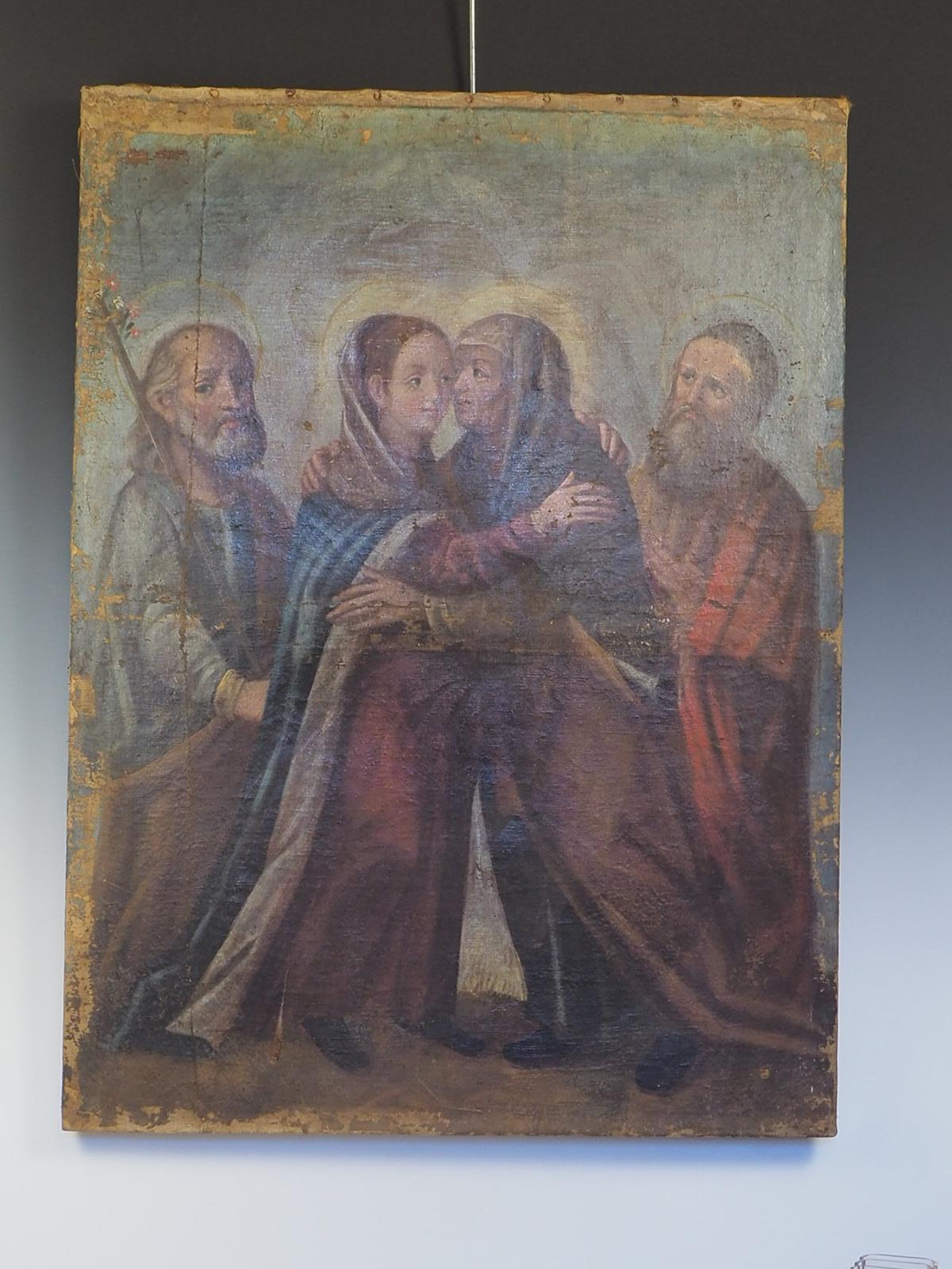 La composición al óleo 