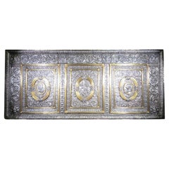Pannello d'altare in argento e argento dorato del XVII secolo (Paliotto)