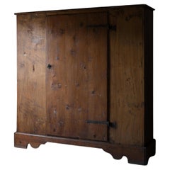 17th Century Italian Single-Door Montagnard Wardrobe