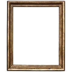 17th Century Italian Sqrafitto Moulded Giltwood Picture Frame