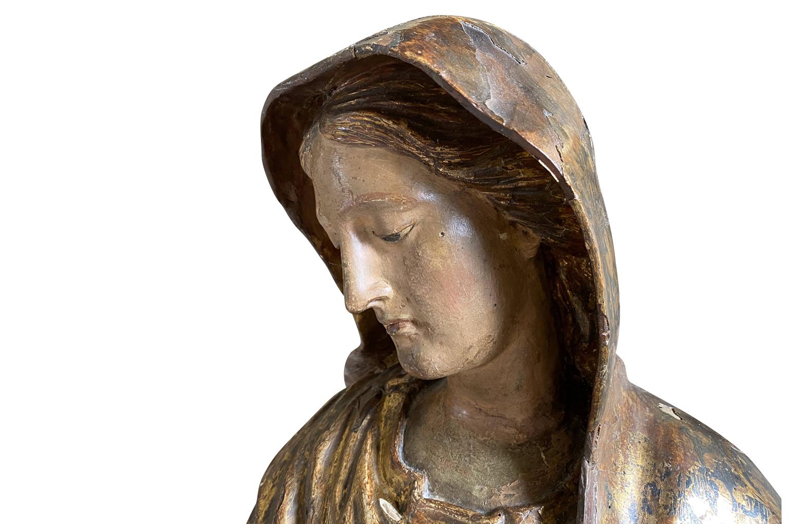 17th Century Italian Statue of the Madonna 1