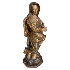 17th Century Italian Statue of the Madonna