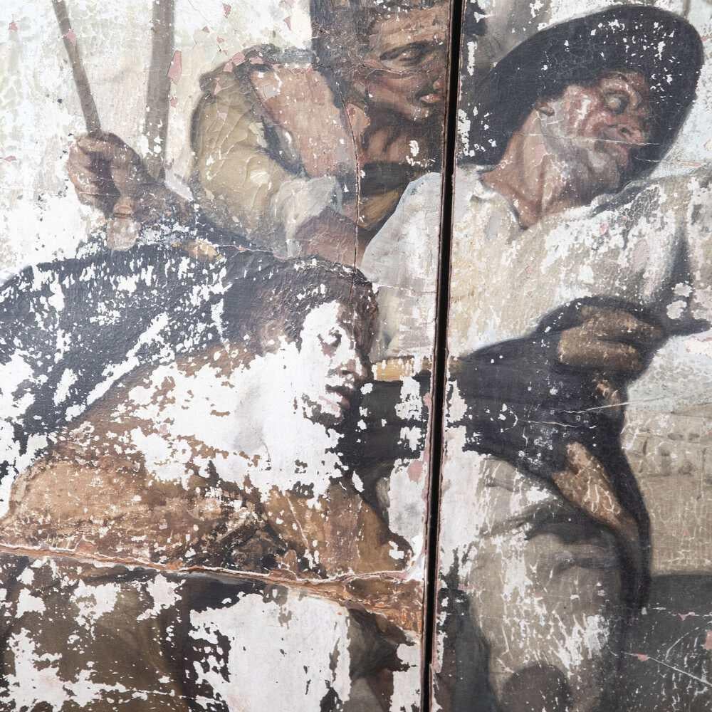Italienisches Stuck-Gips- Fresco aus dem 17. Jahrhundert im Angebot 7