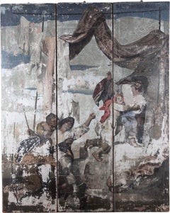 17th Century Italian Stucco Plaster Fresco