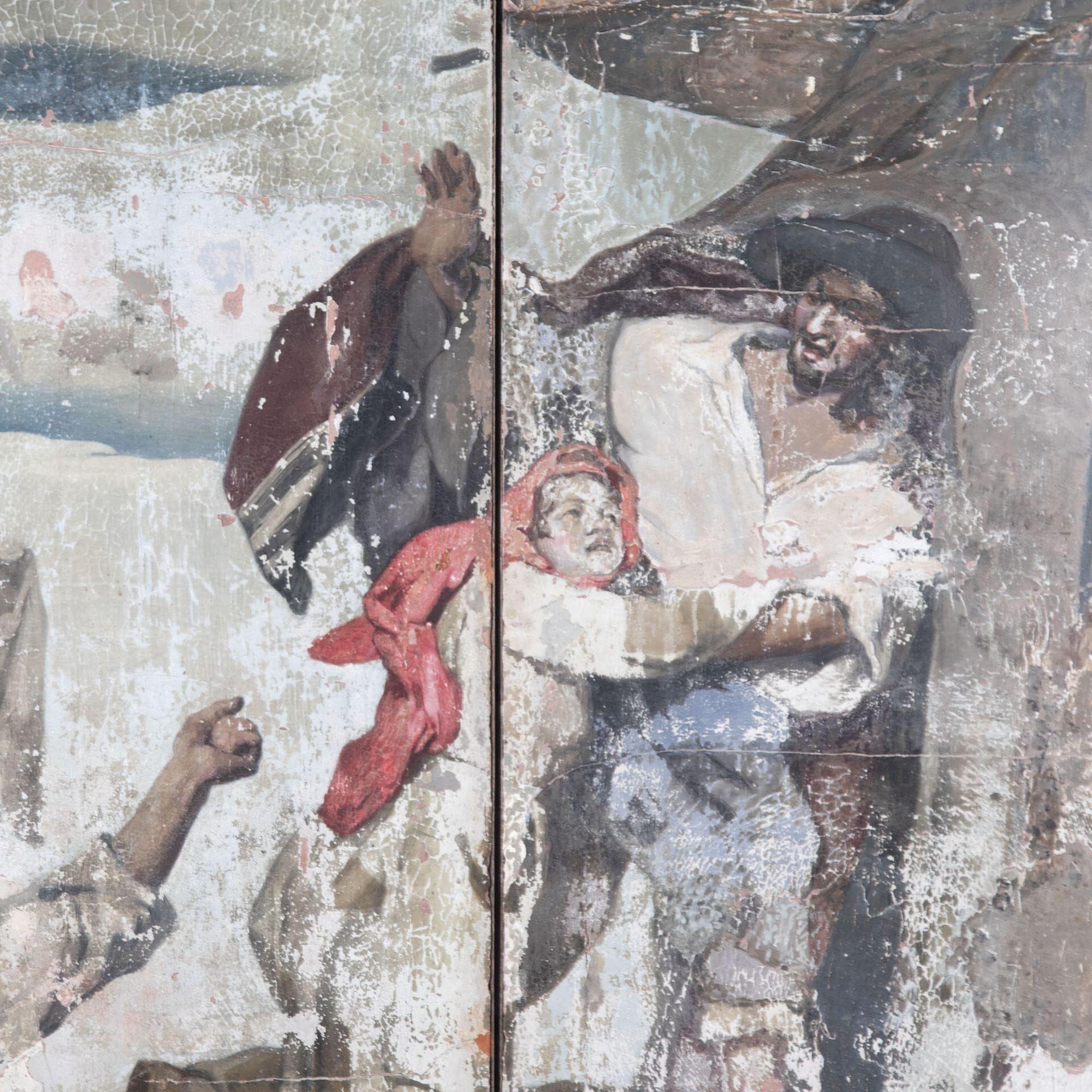 Italienisches Stuck-Gips- Fresco aus dem 17. Jahrhundert im Zustand „Gut“ im Angebot in Gloucestershire, GB