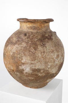17th Century Italian Tuscan Wabi Sabi Earthenware Jar