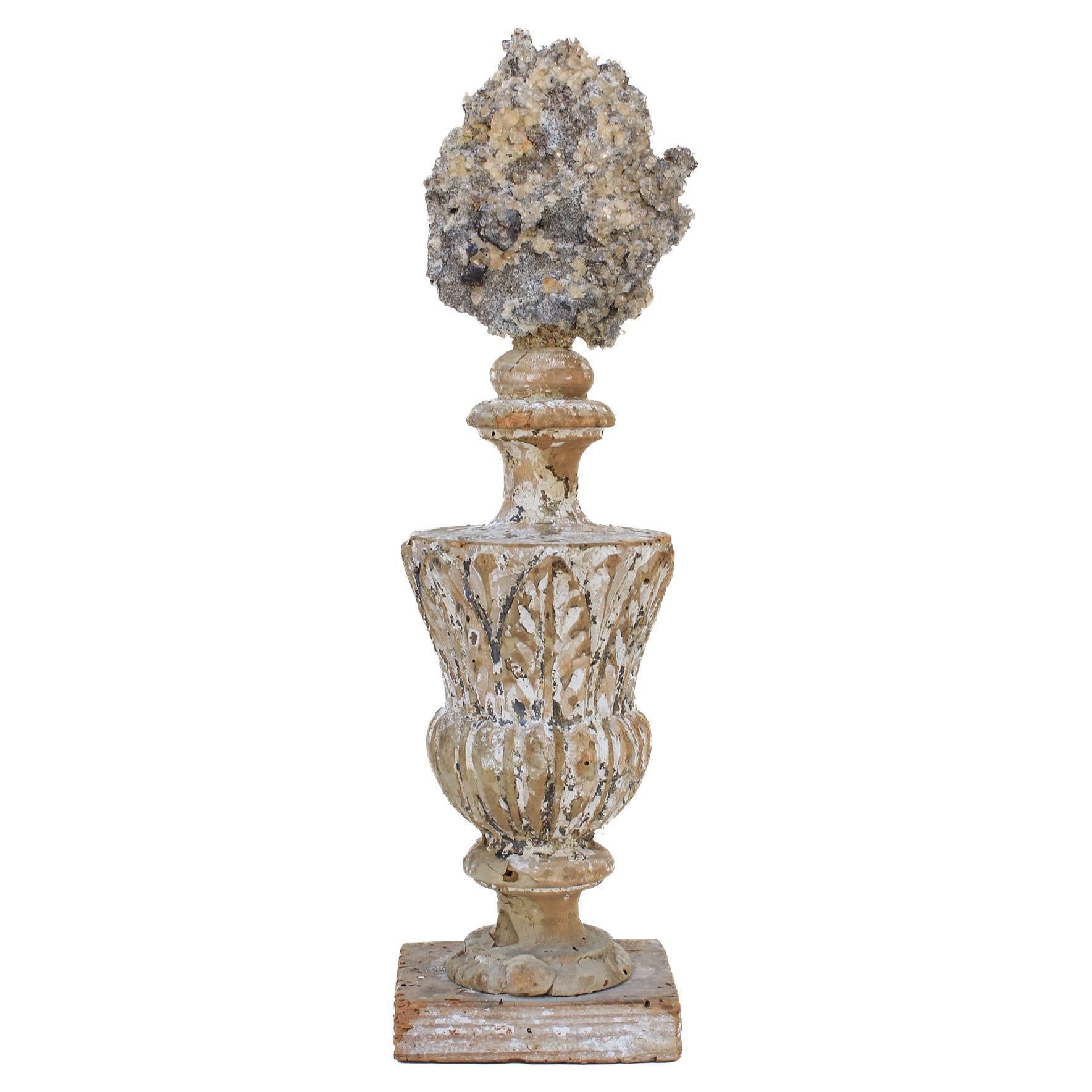 17th Century 'Florence Fragment' Vase with Calcite Crystals & Sphalerite