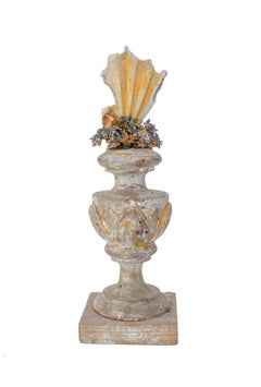 17th Century Italian Vase with a Chesapecten Shell & Free-Forming Copper