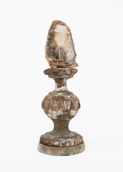 17th Century 'Florence Fragment' Vase with Agate Coral & a Double Crystal Point