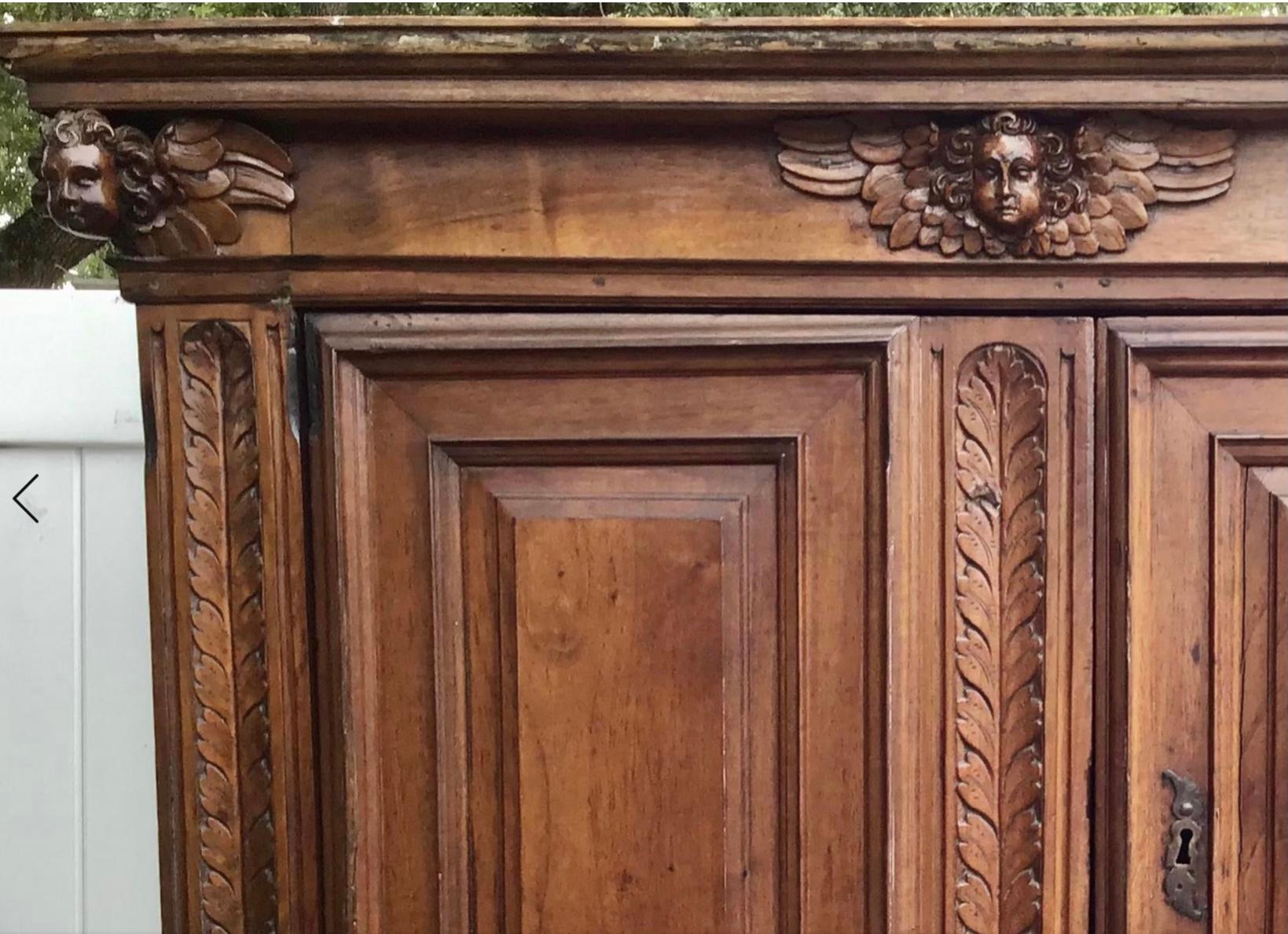 17th Century Italian Walnut Cabinet For Sale 3