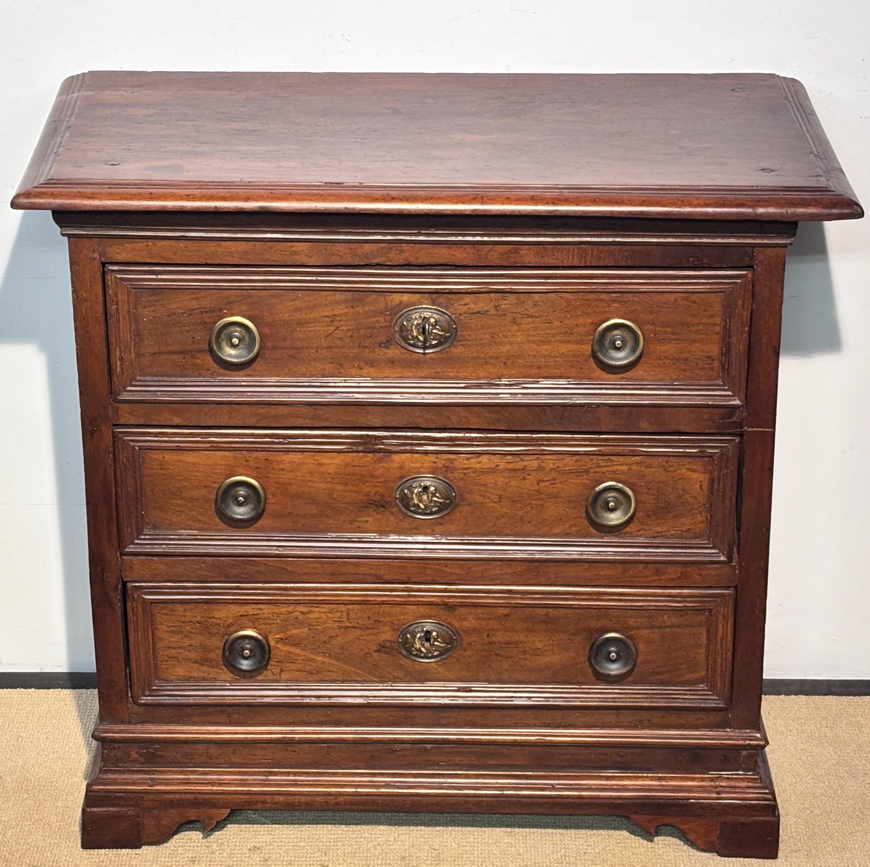 Renaissance 17th Century Italian Walnut Chest of Drawers For Sale
