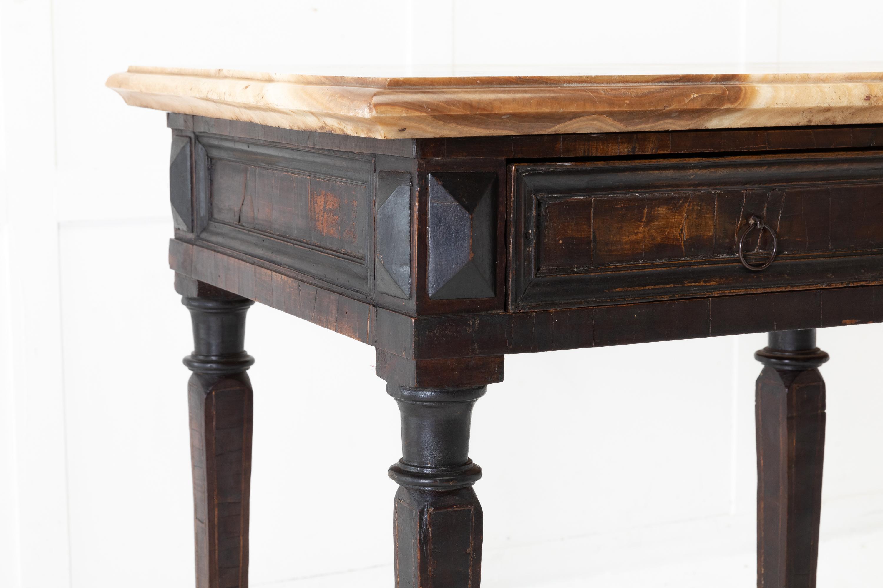 18th Century and Earlier 17th Century Italian Walnut Side Table