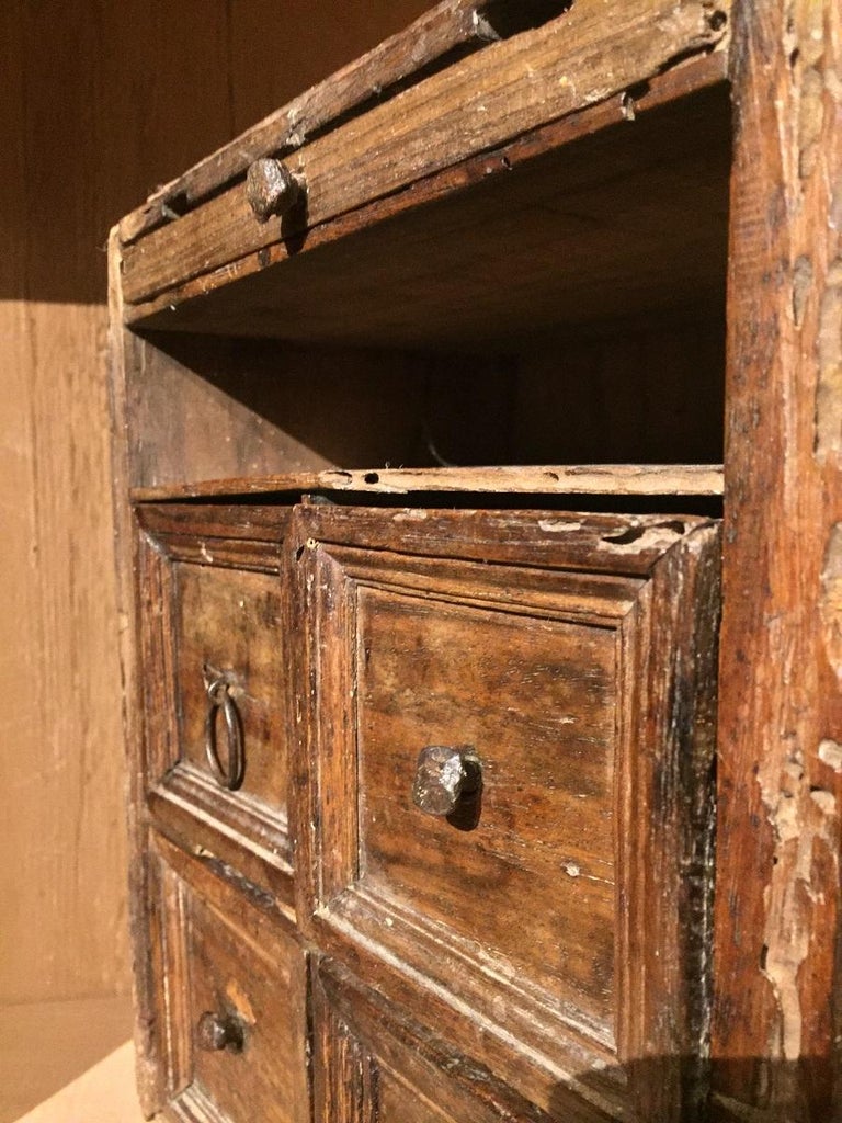 17th Century Italian Walnut Travel Cabinet 5