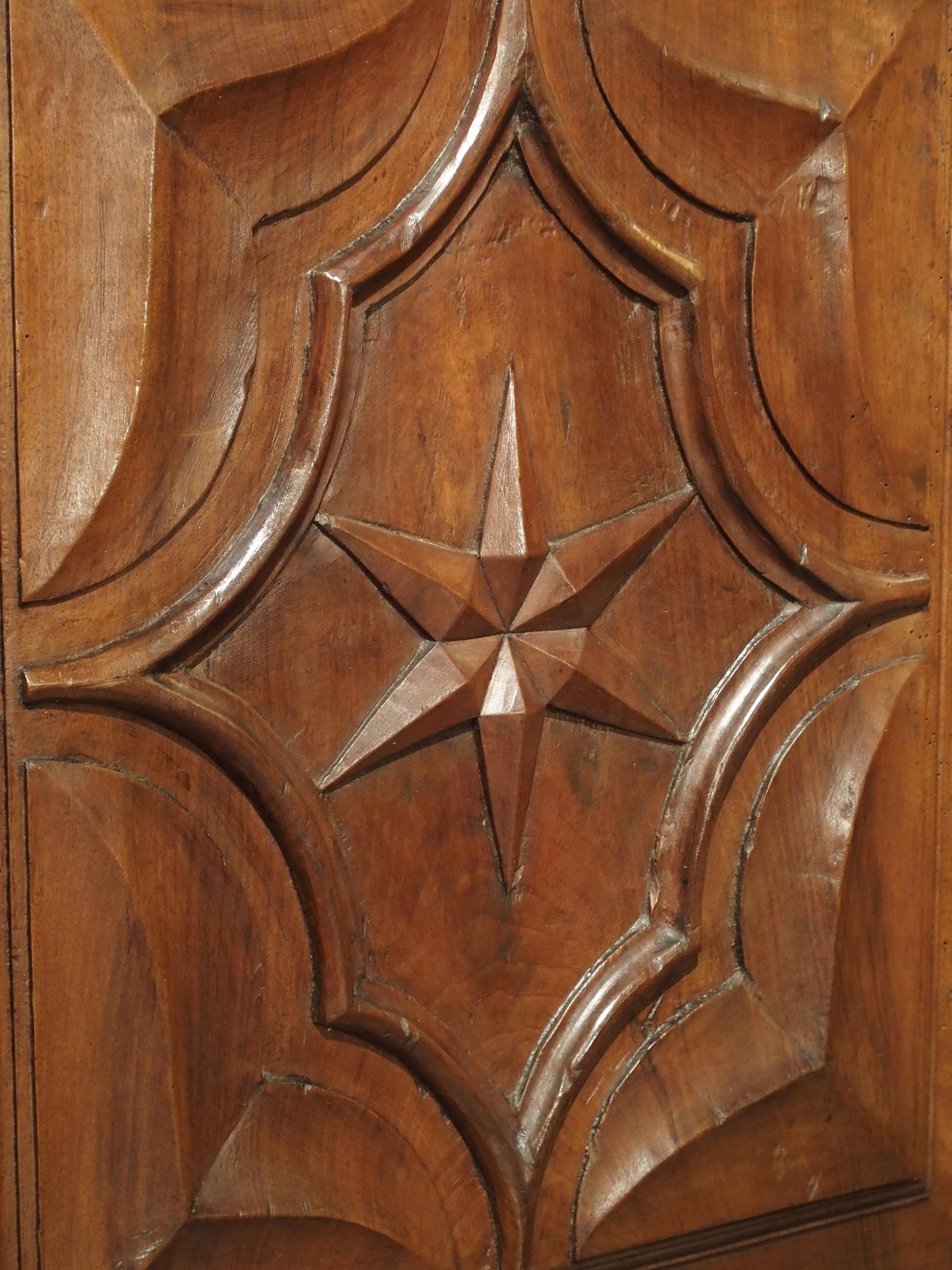 17th Century Italian Walnut Wood Corner Cabinet 8
