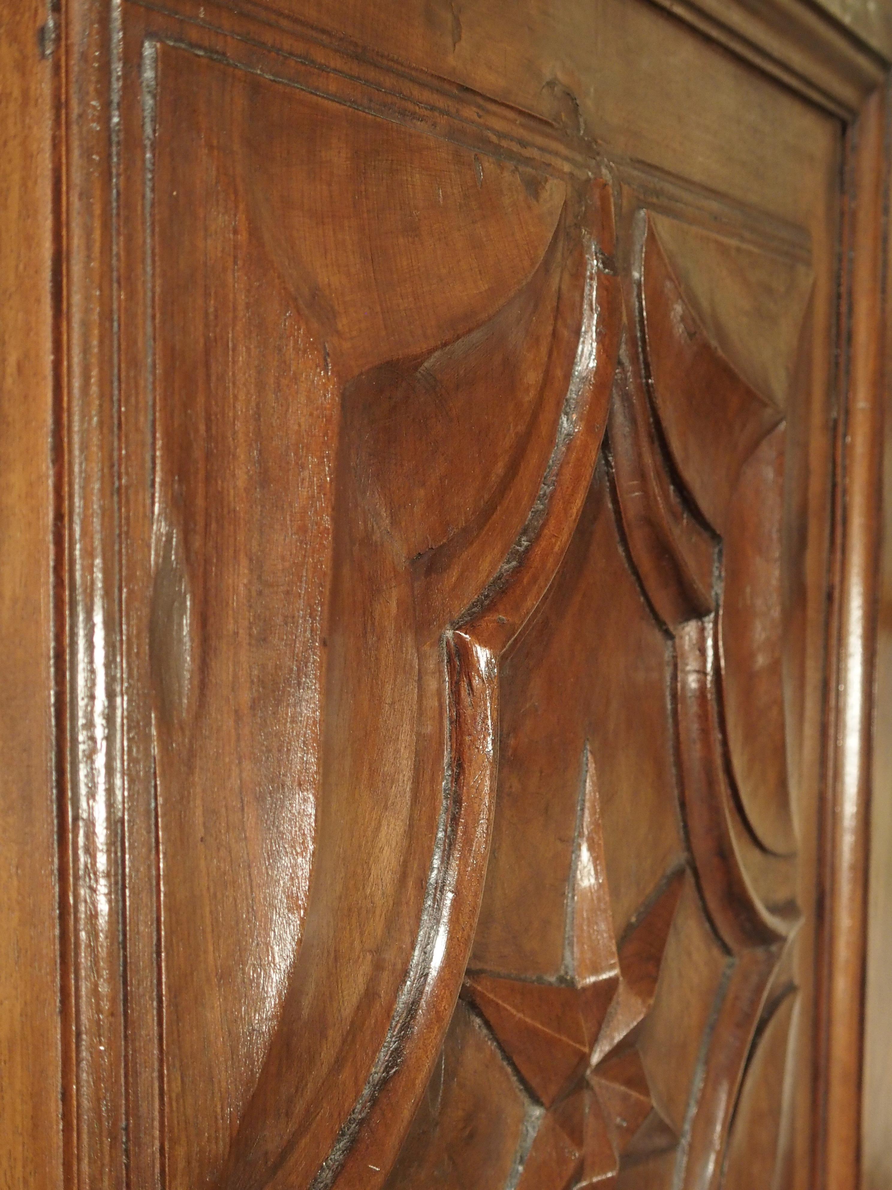17th Century Italian Walnut Wood Corner Cabinet 10