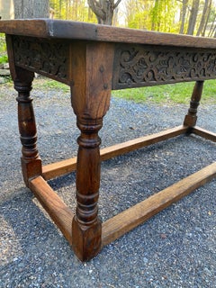 17th Century Jacobean 3 Plank Oak Refectory Table