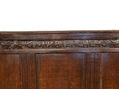17th Century Jacobean English Oak Joined Settle