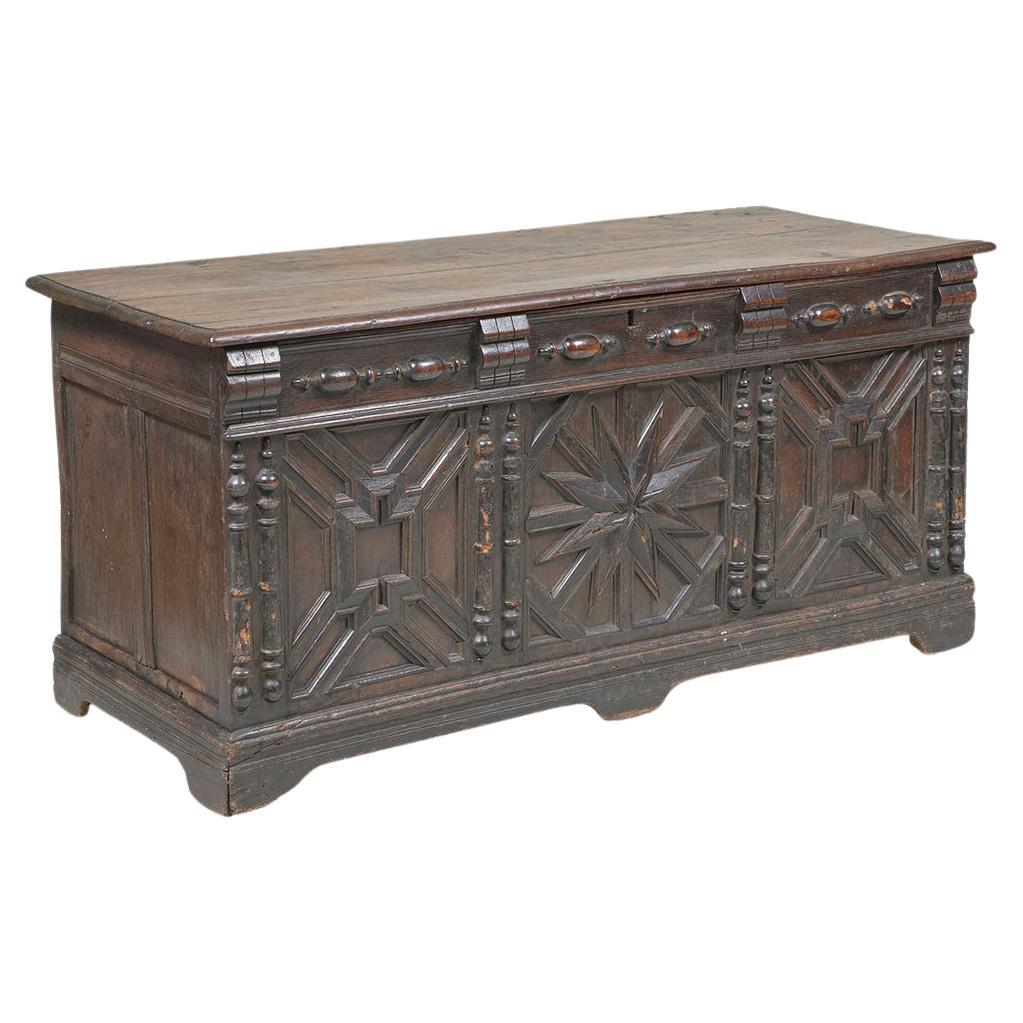 17th Century Jacobean Oak Blanket Chest