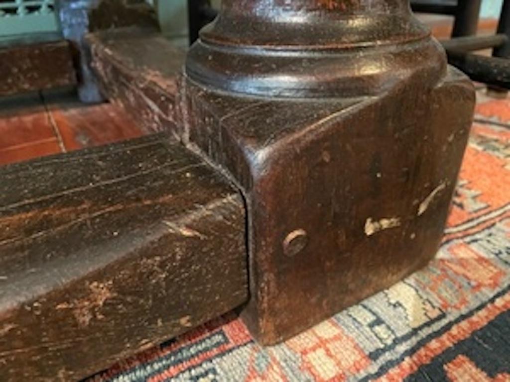 17th Century Jacobean Oak Refectory Table In Fair Condition For Sale In Essex, MA
