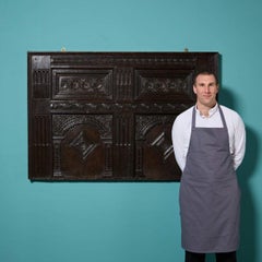 17th Century Jacobean Style Carved Oak Wall Panel or Headboard