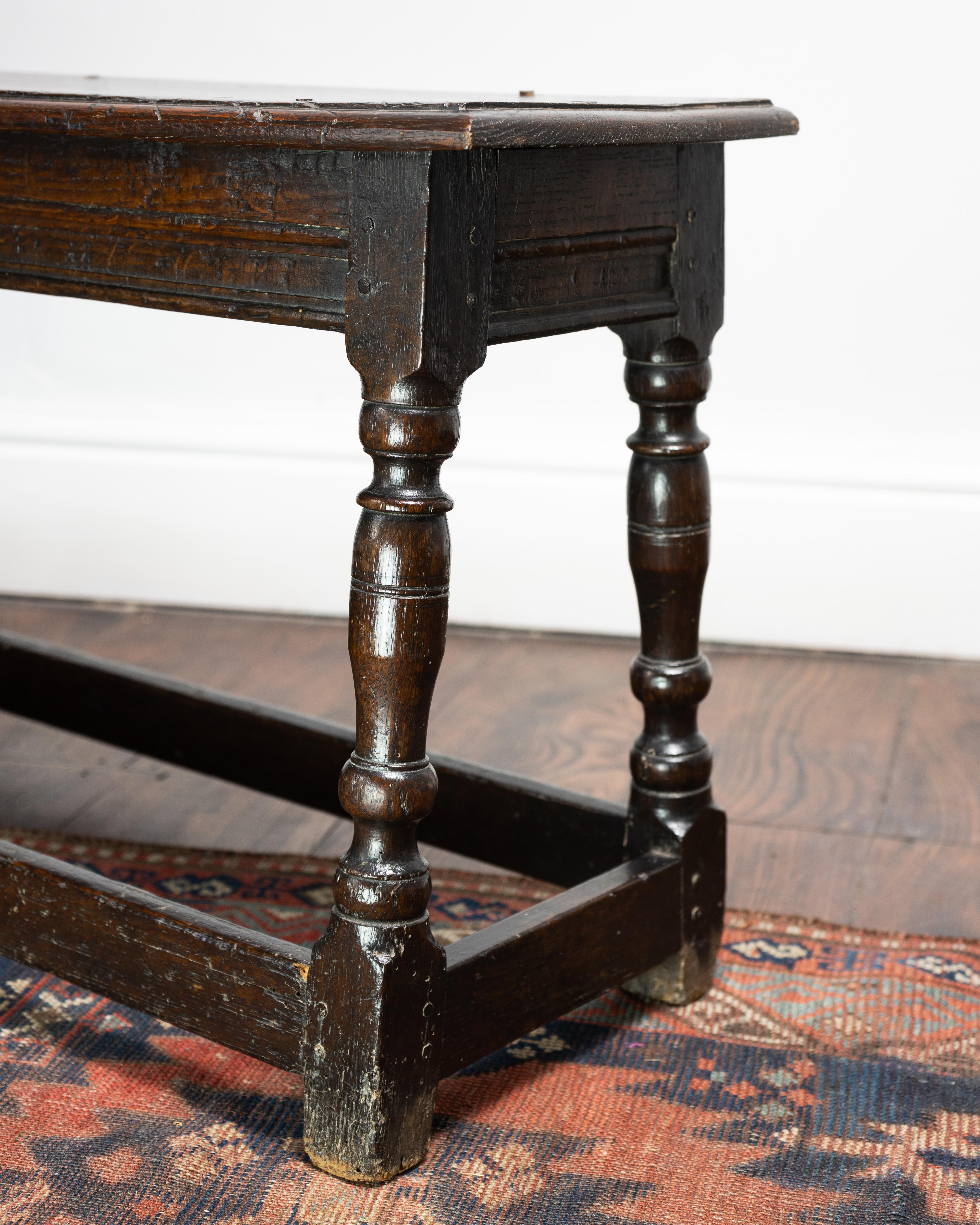 British 17th Century, James I Joined Oak Bench, England, Circa 1603 - 1625 For Sale