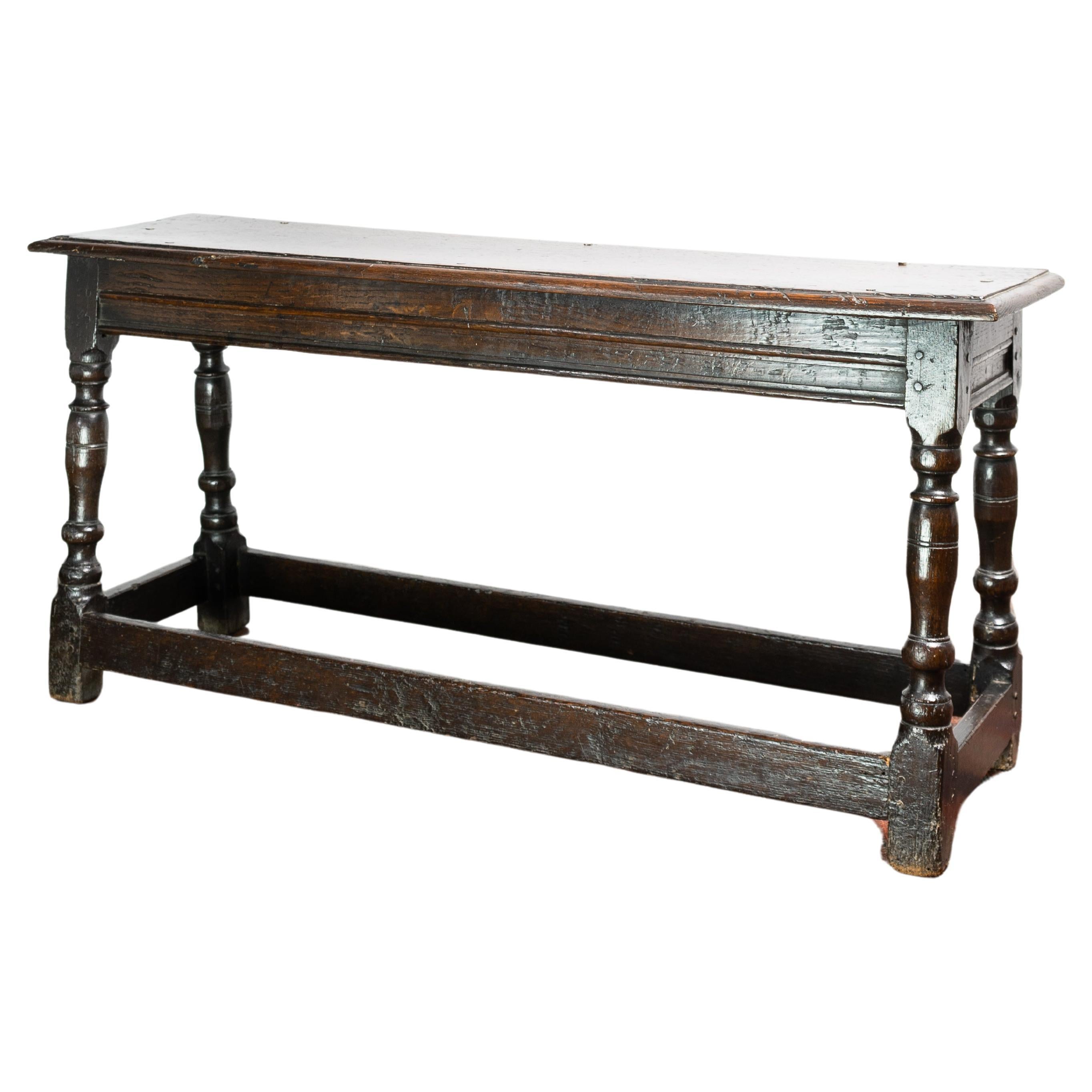17th Century, James I Joined Oak Bench, England, Circa 1603 - 1625 For Sale