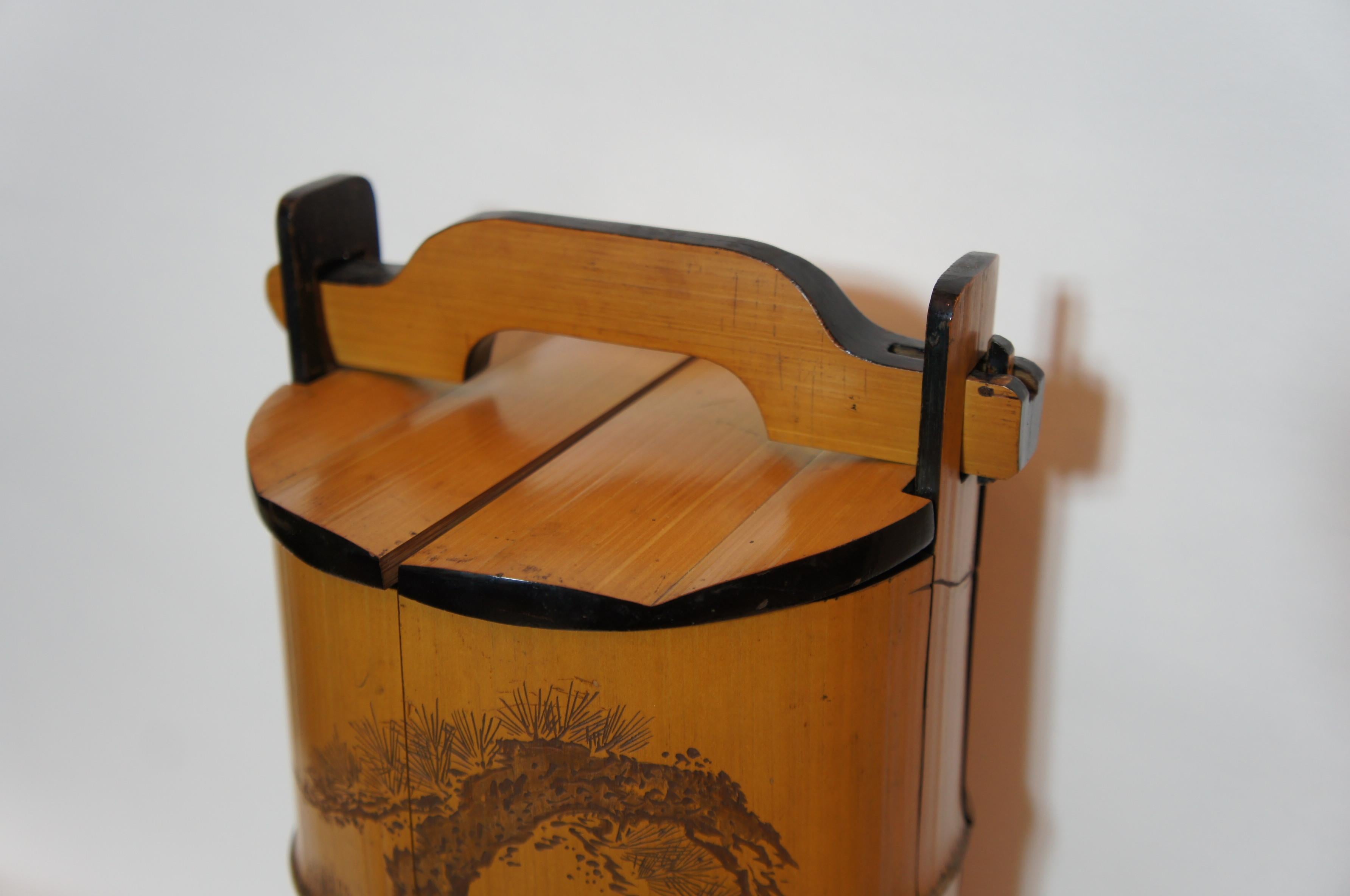 18th Century and Earlier 17th Century Japanese Bento Box for Cherry Blossom Viewing Party  For Sale