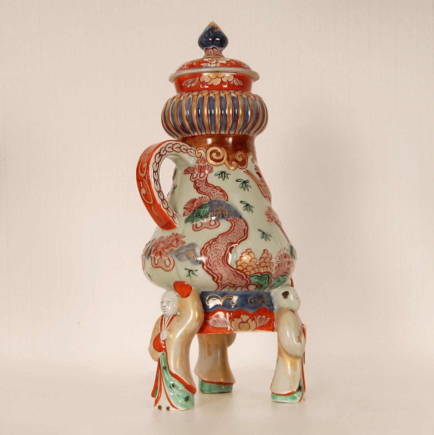Japanische Keramik-Kaffeekanne Arita aus dem 17. Jahrhundert von Samson Paris  im Angebot 6
