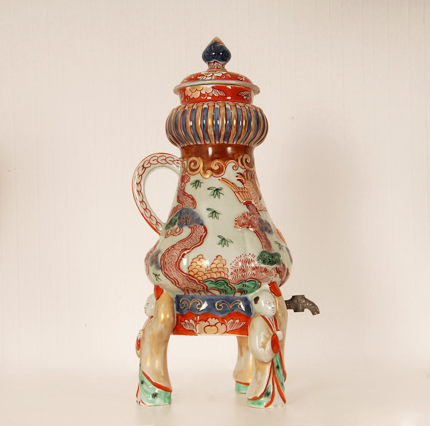 17th Century Japanese Ceramic Coffee Pot Porcelain Arita by Samson Paris  For Sale 6