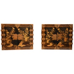 17th Century Japanese Lacquer Table Cabinets
