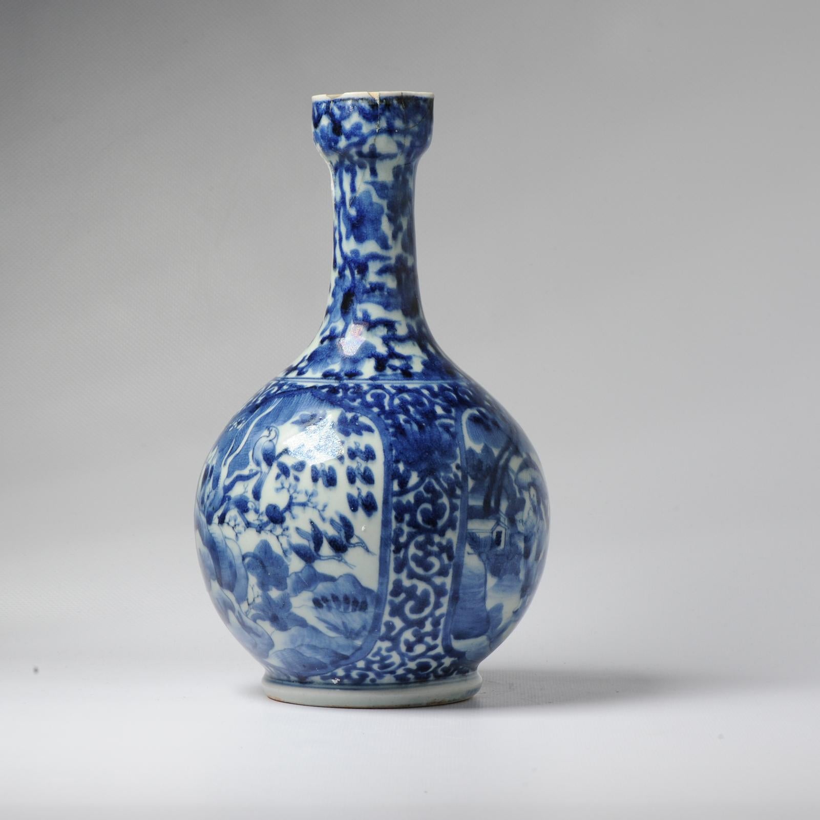 17th century Japanese Porcelain Figural Jug Blue White Dish Antique For Sale 7