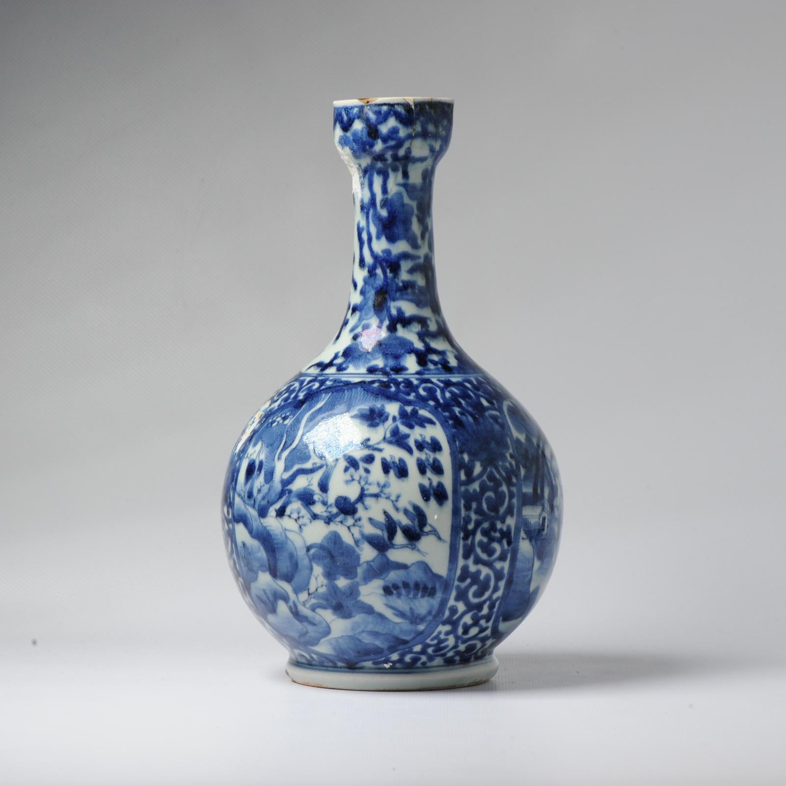 17th century Japanese Porcelain Figural Jug Blue White Dish Antique For Sale 3